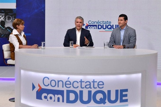 'Conéctese con Duque’ fue emitido por primera vez con información de logros de Gobierno