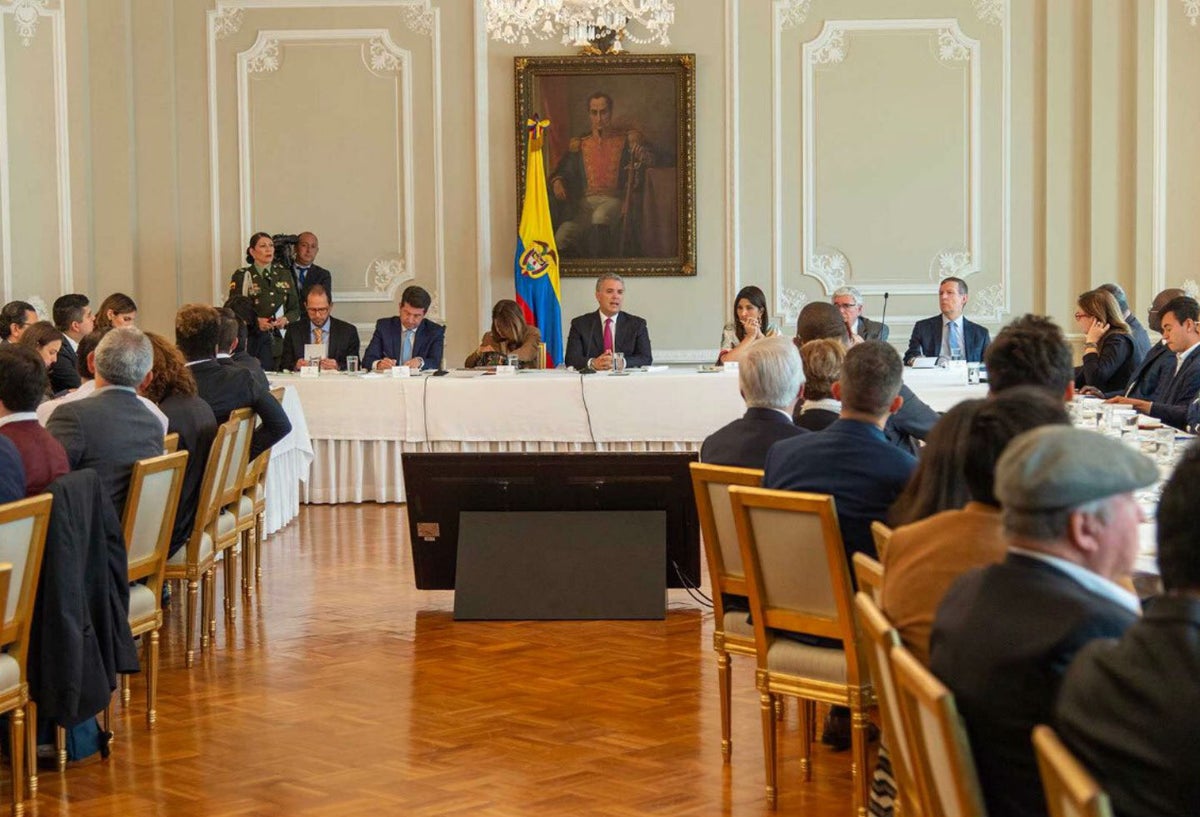Reunión de Duque con estudiantes