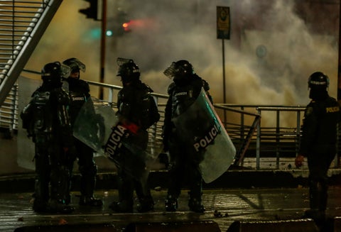 Disturbios en Bogotá