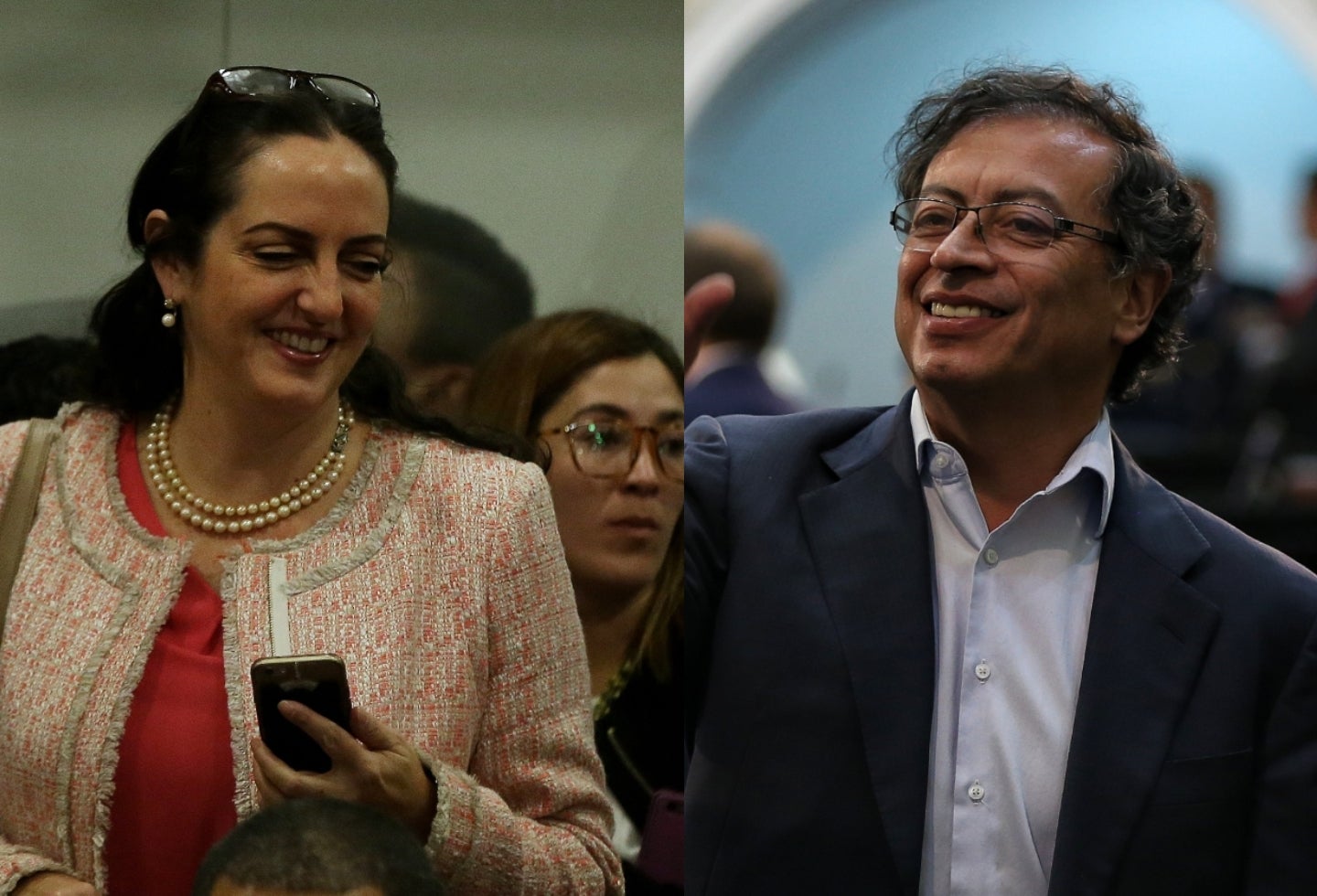 María Fernanda Cabal y Gustavo Petro