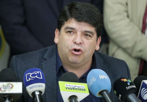 Nelson Alarcón, presidente de Fecode