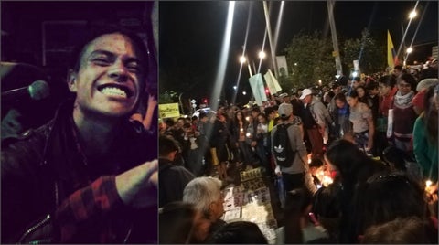 Óscar Huertas Resultó herido en el paro nacional