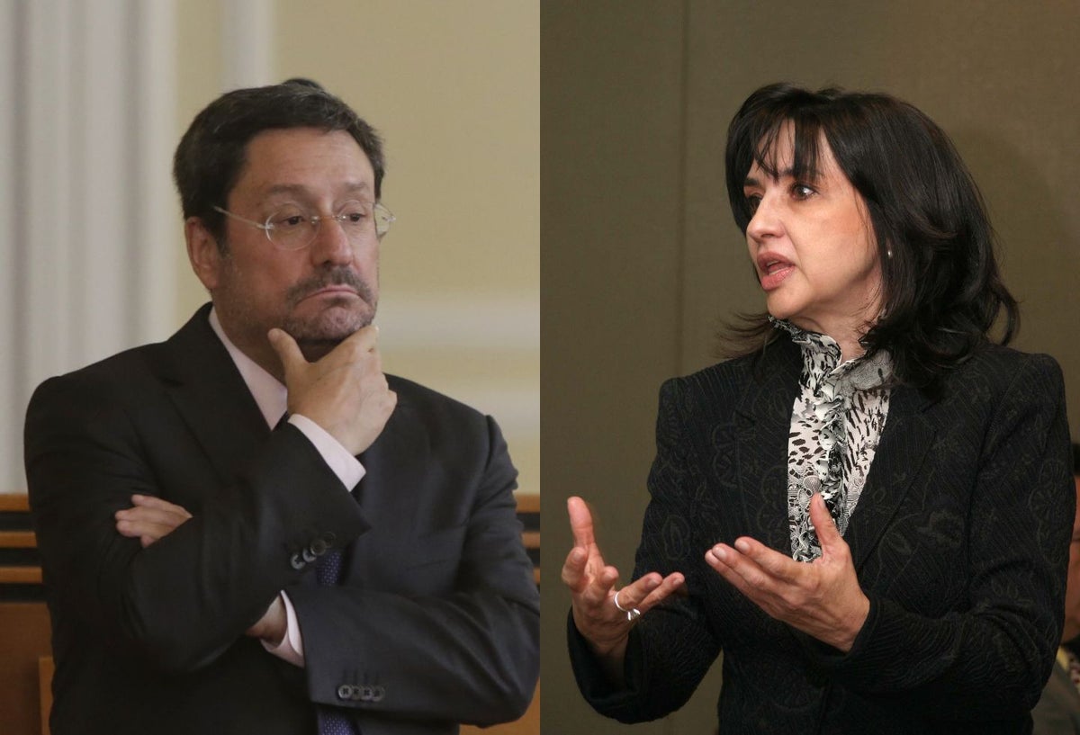 Pacho Santos y Claudia Blum, en medio de una dura polémica.