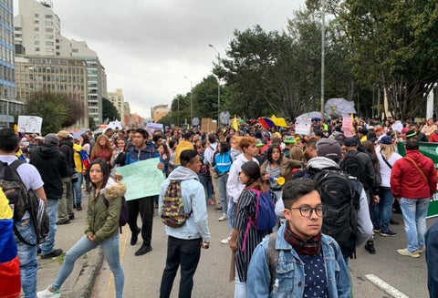 Ya se completan siete días de manifestaciones.