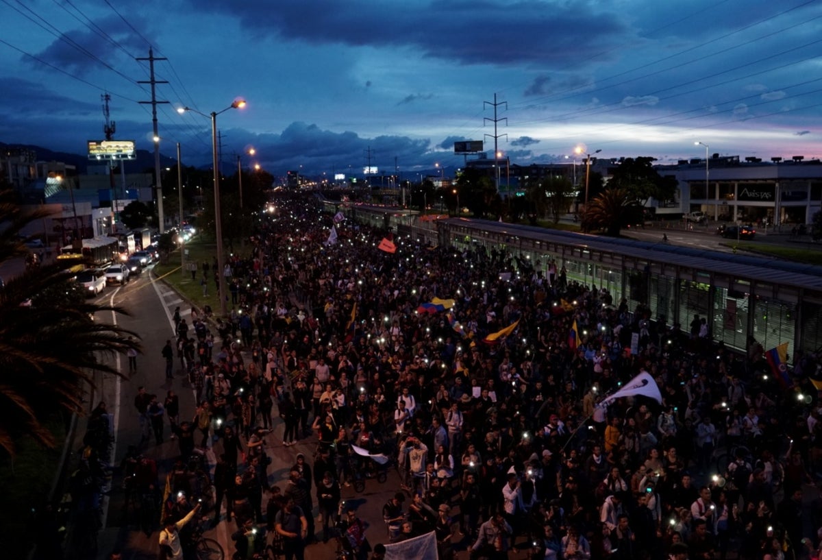 Paro nacional -bloqueos el norte de la ciudad.