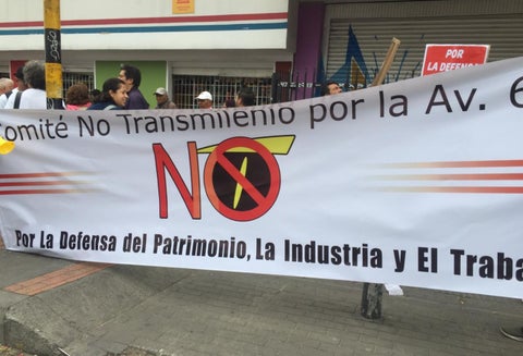 Protestas contra Transmilemio por la 68