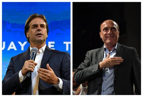 Luis Lacalle Pou y Daniel Martínez se pelean la Presidencia de Uruguay