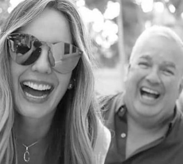 Claudia Bahamón y su padre Germán