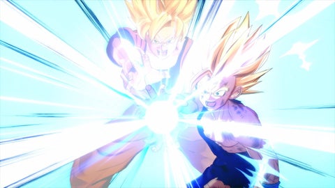 Gokú y Gohan en Dragon Ball Z: Kakarot