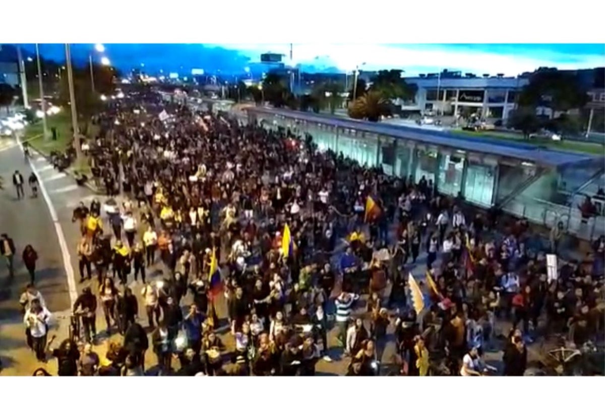 Marchas por la troncal norte