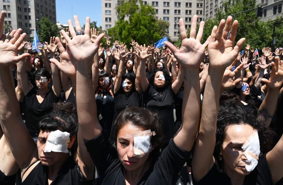 Lesiones en los ojos durante protestas