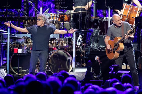 Roger Daltrey (voz) y Pete Townshend (guitarra) en vivo con The Who