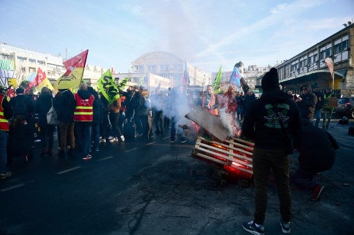 huelga en francia