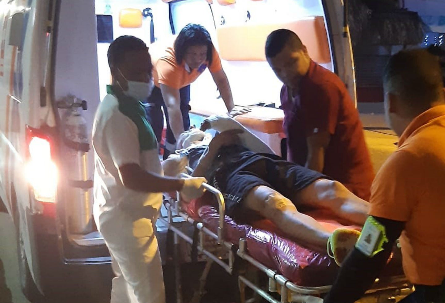 Accidente de una moto en Atlántico