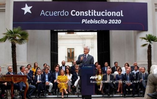 Sebastián Piñera promulga ley de plebiscito
