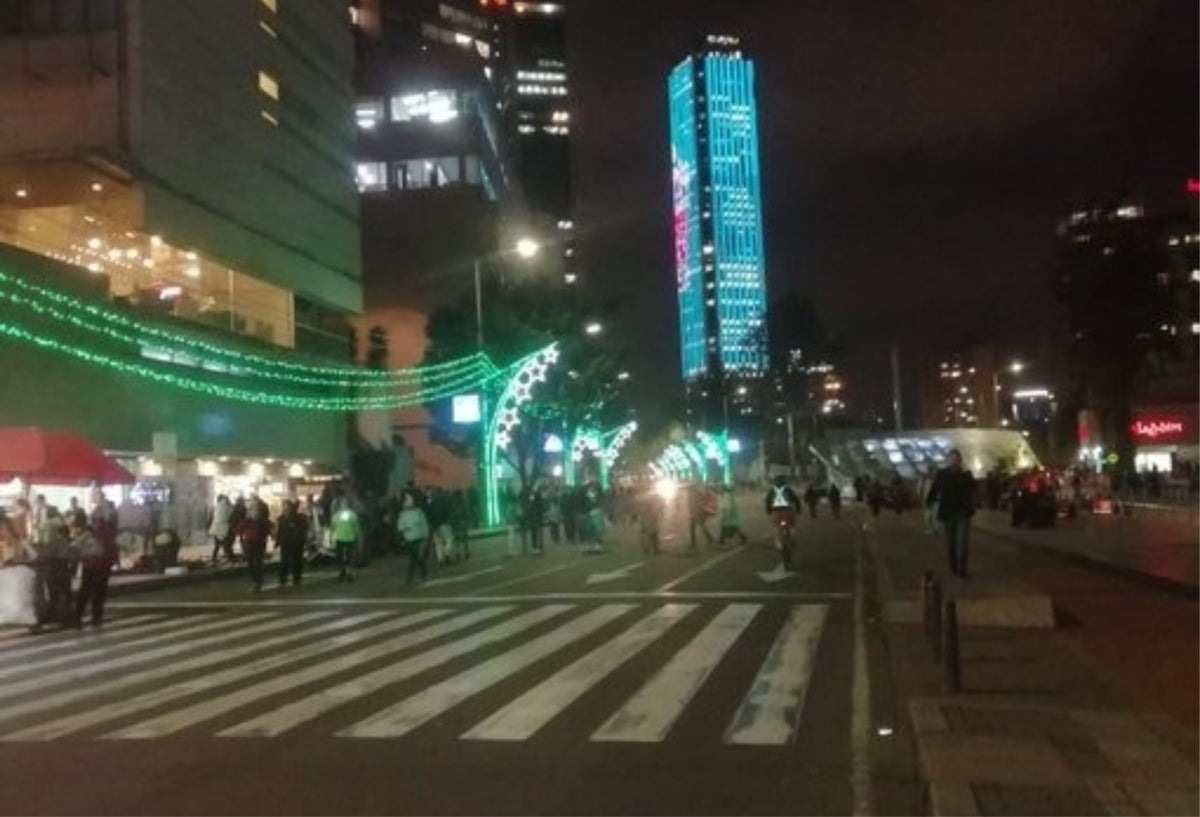 Ciclovía nocturna 12 de diciembre de 2019