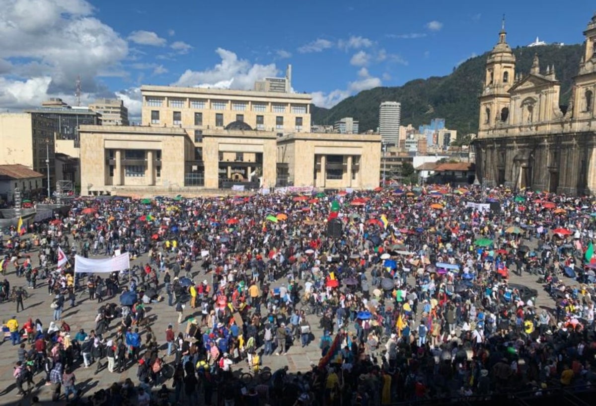 Concentración en la Plaza de Bolívar