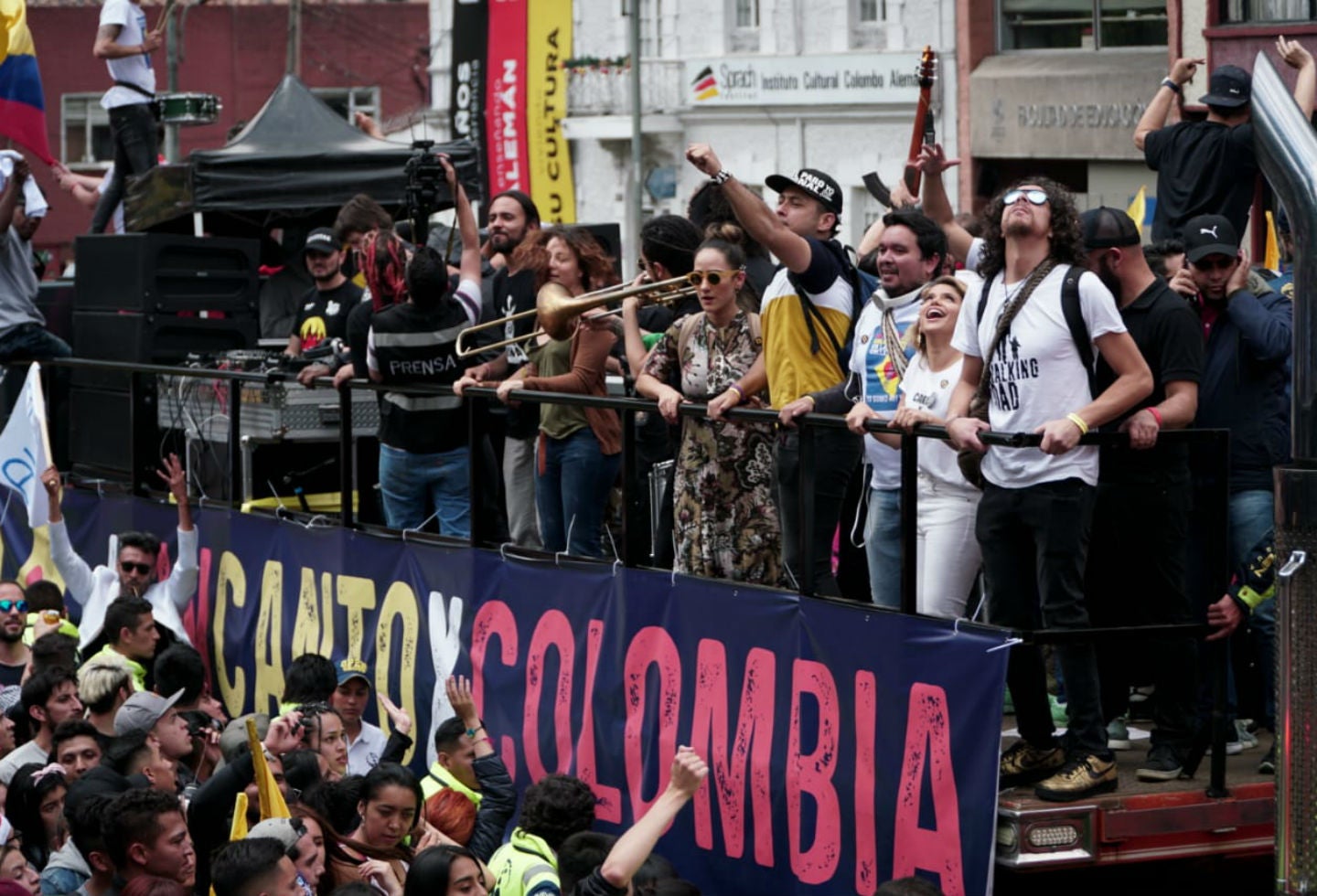 Concierto en apoyo al paro nacional