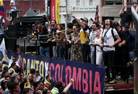 Concierto en apoyo al paro nacional