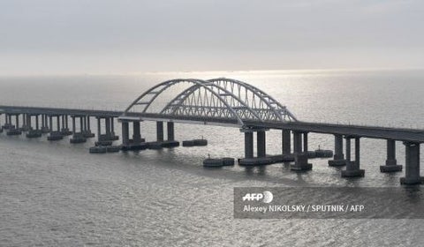 Puente ferrocarril entre Rusia y Crimea