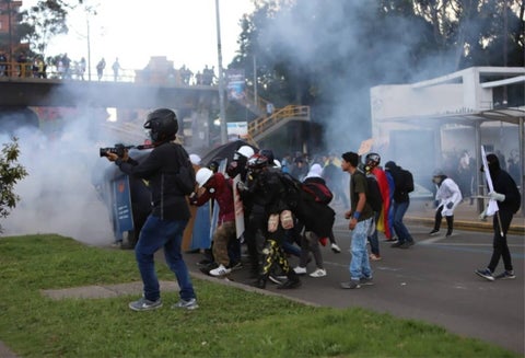 Disturbios Universidad Nacional 10 de diciembre de 2019