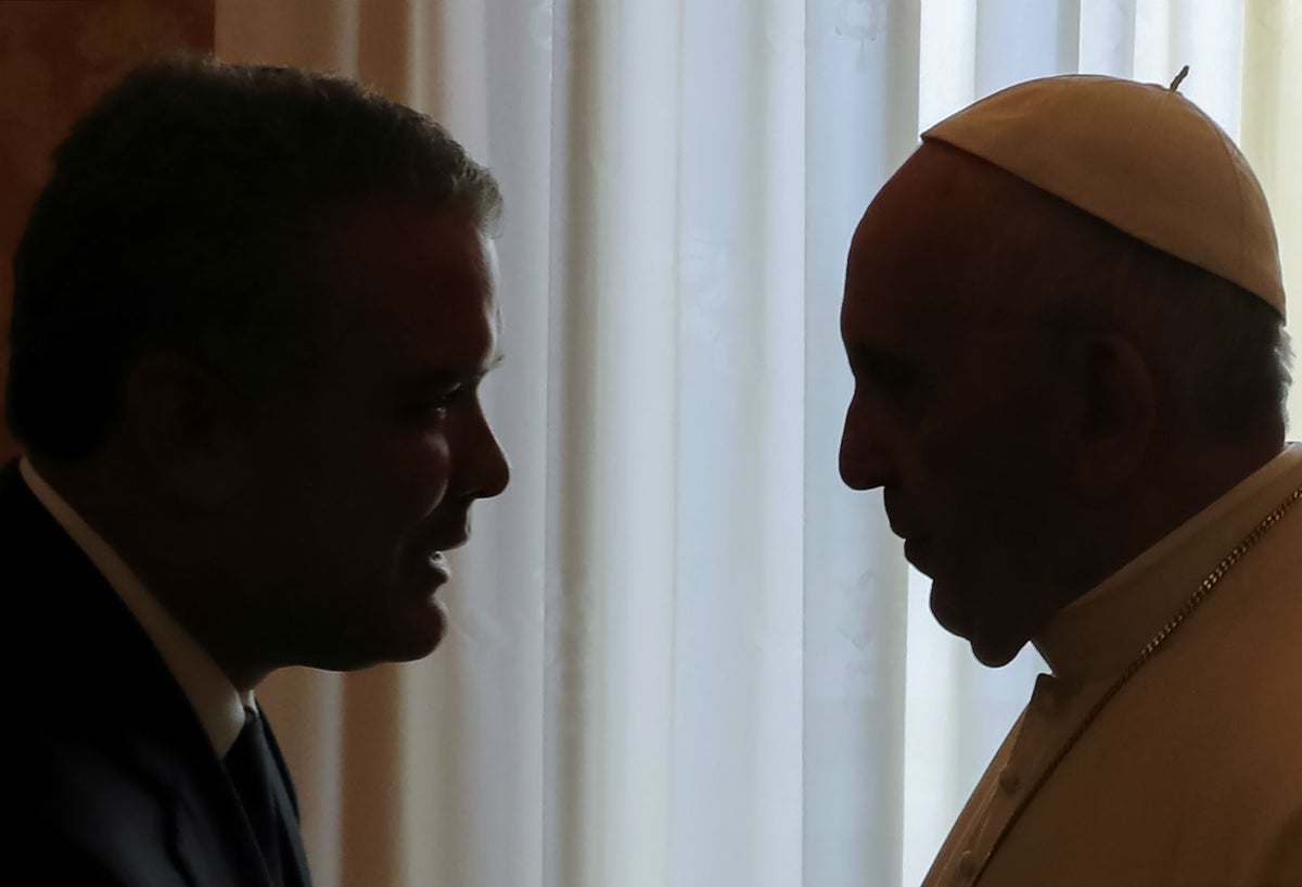 Iván Duque visitó al papa Francisco en octubre de 2018.