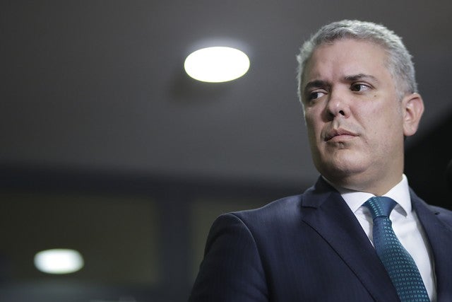 El presidente Iván Duque