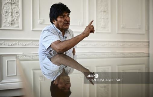 Evo Morales, expresidente de Bolivia