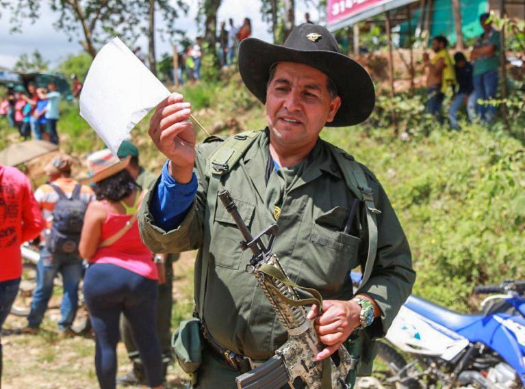 El Capturado es Jhon Jairo Giraldo lider de ETCR, en el Meta