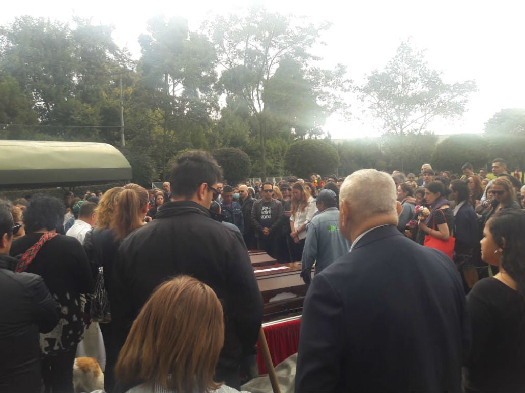 Entierro de Nathalia Jiménez y Rodrigo Monsalve
