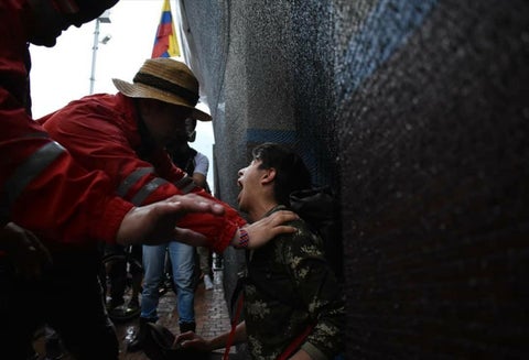 Los Gestores de Convivencia actúan en las marchas y movilizaciones.