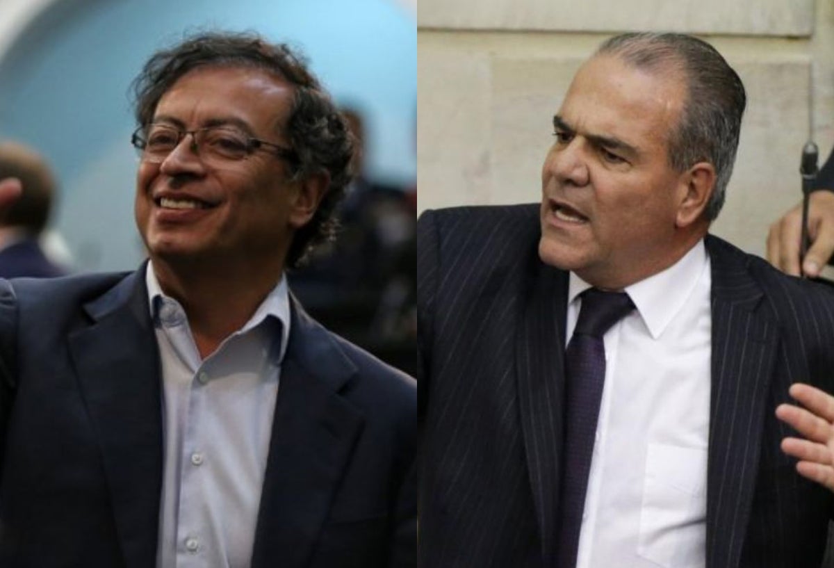 Gustavo Petro y Carlos Felipe Mejía