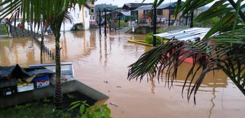 Los niveles del río fueron muy latos