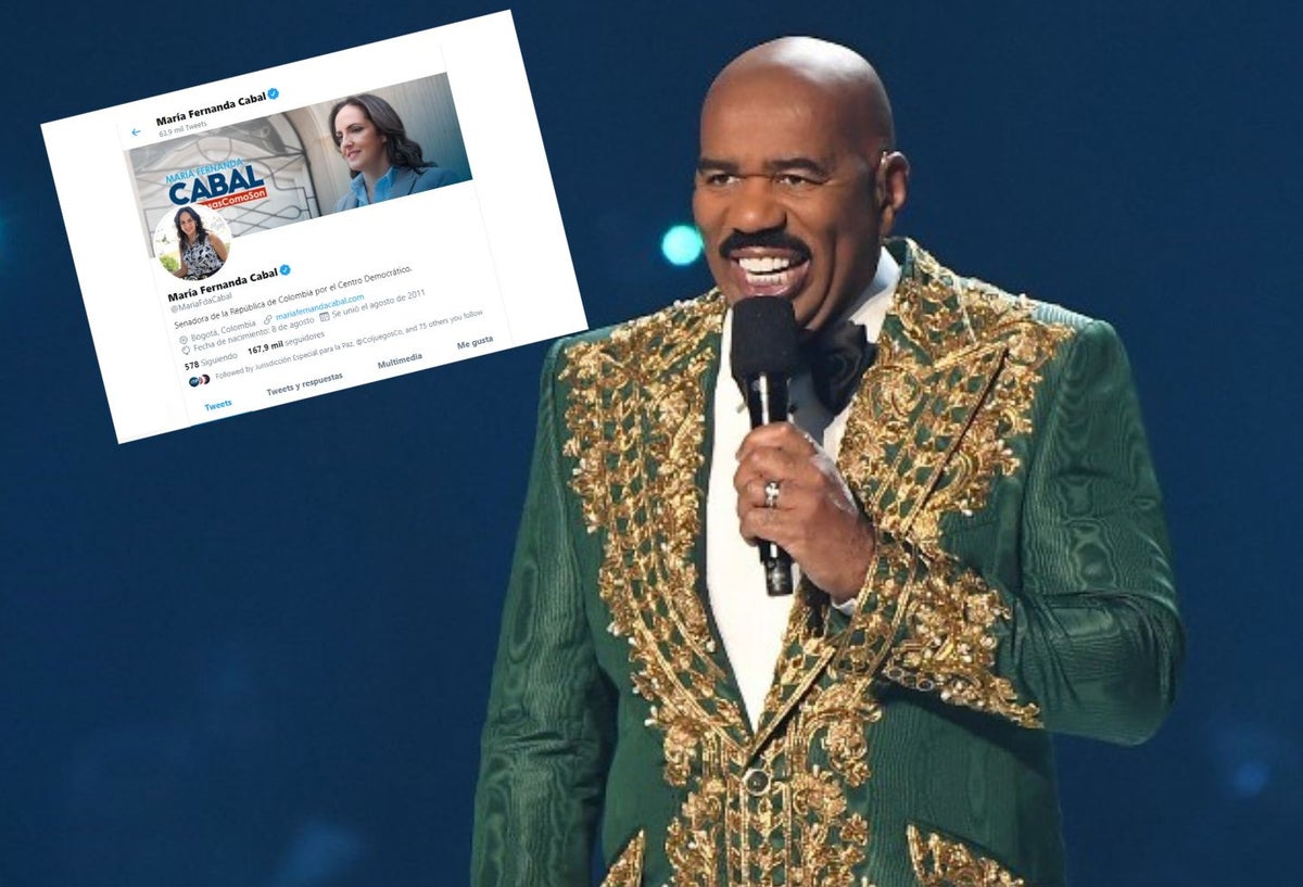 María Fernanda Cabal y Steve Harvey