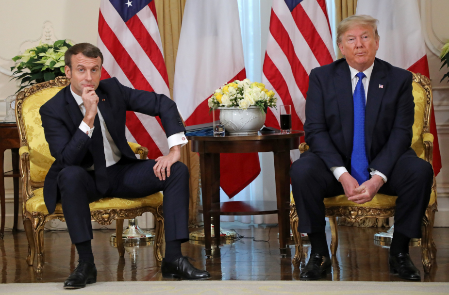 Emmanuel Macron y Donald Trump en la cumbre de la OTAN