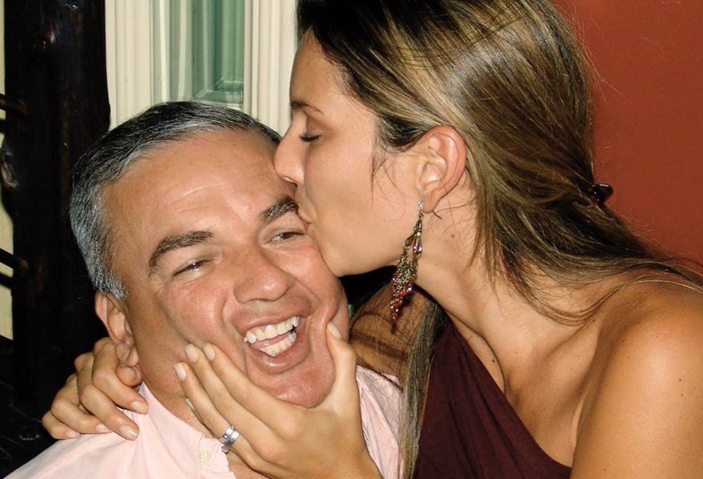Claudia Bahamón y su padre