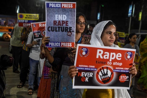 Manifestaciones en la India contras las violaciones sexuales