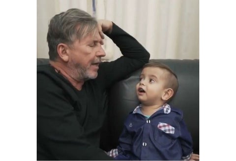 Ricardo Montaner junto a Brunito
