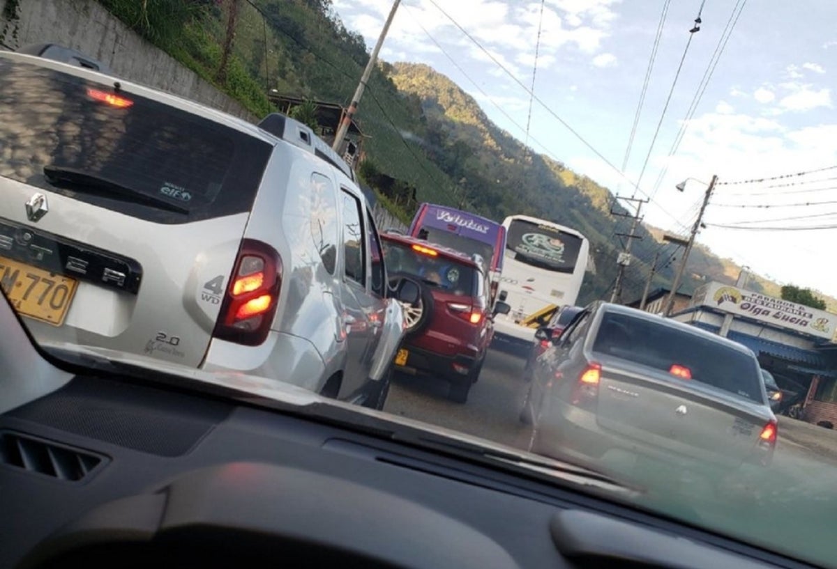 Trancón en la Linea