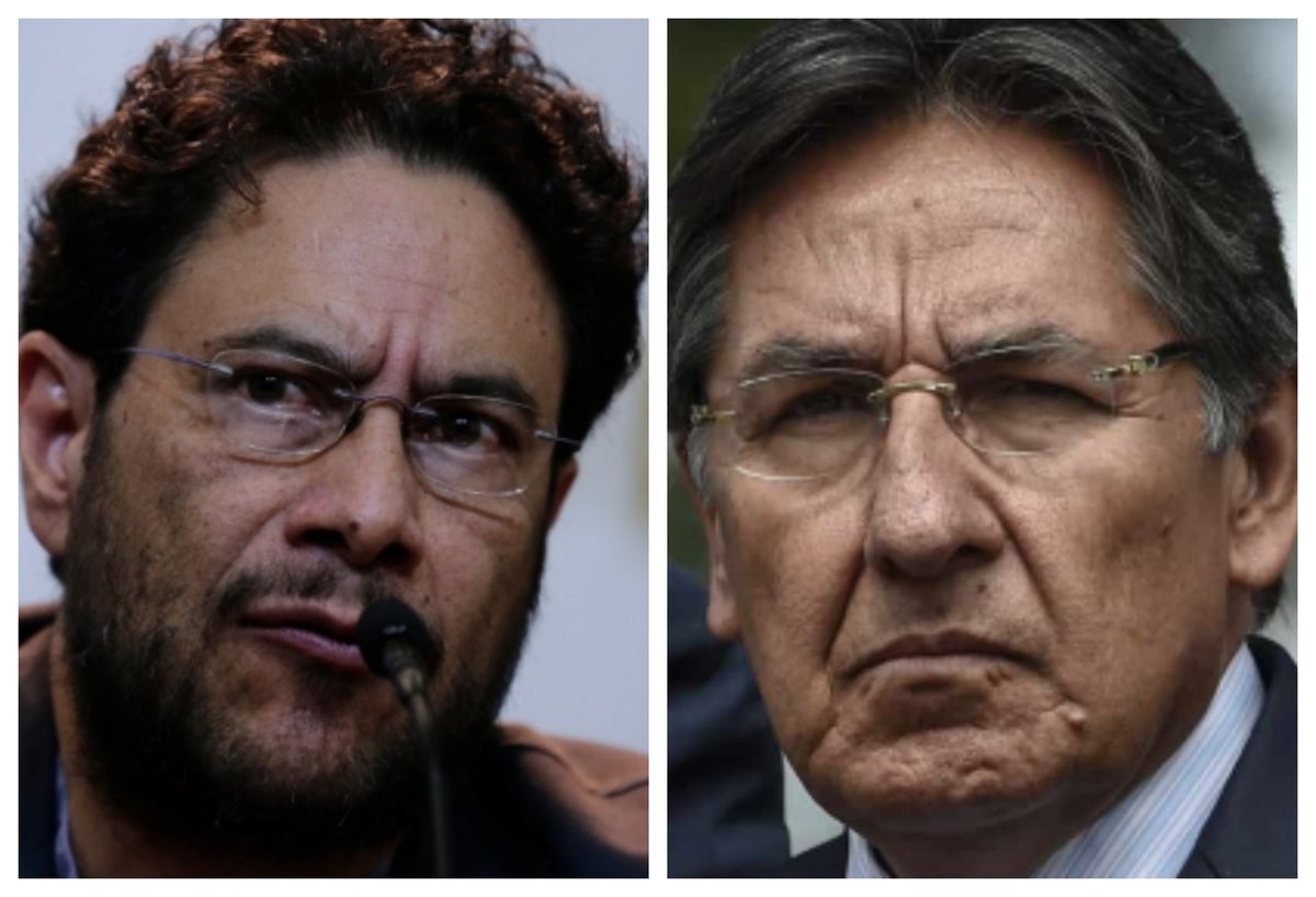 Iván Cepeda y exfiscal Nestor Humberto Martínez