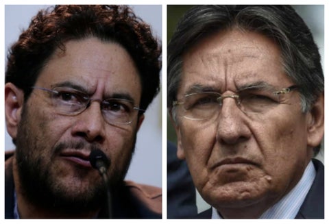 Iván Cepeda y exfiscal Nestor Humberto Martínez
