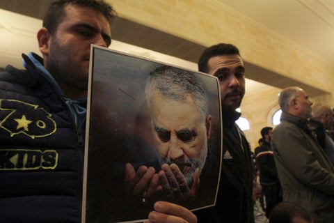 Qasem Soleimani en un retrato