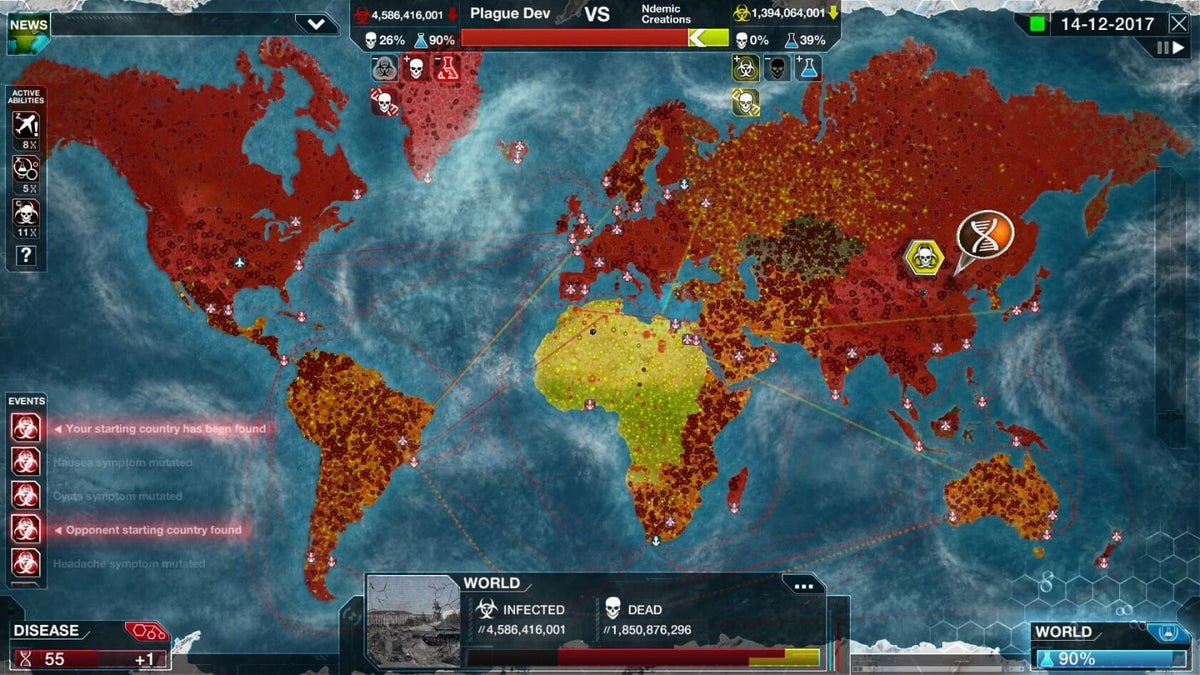 'Plague inc' simula la propagación de un virus
