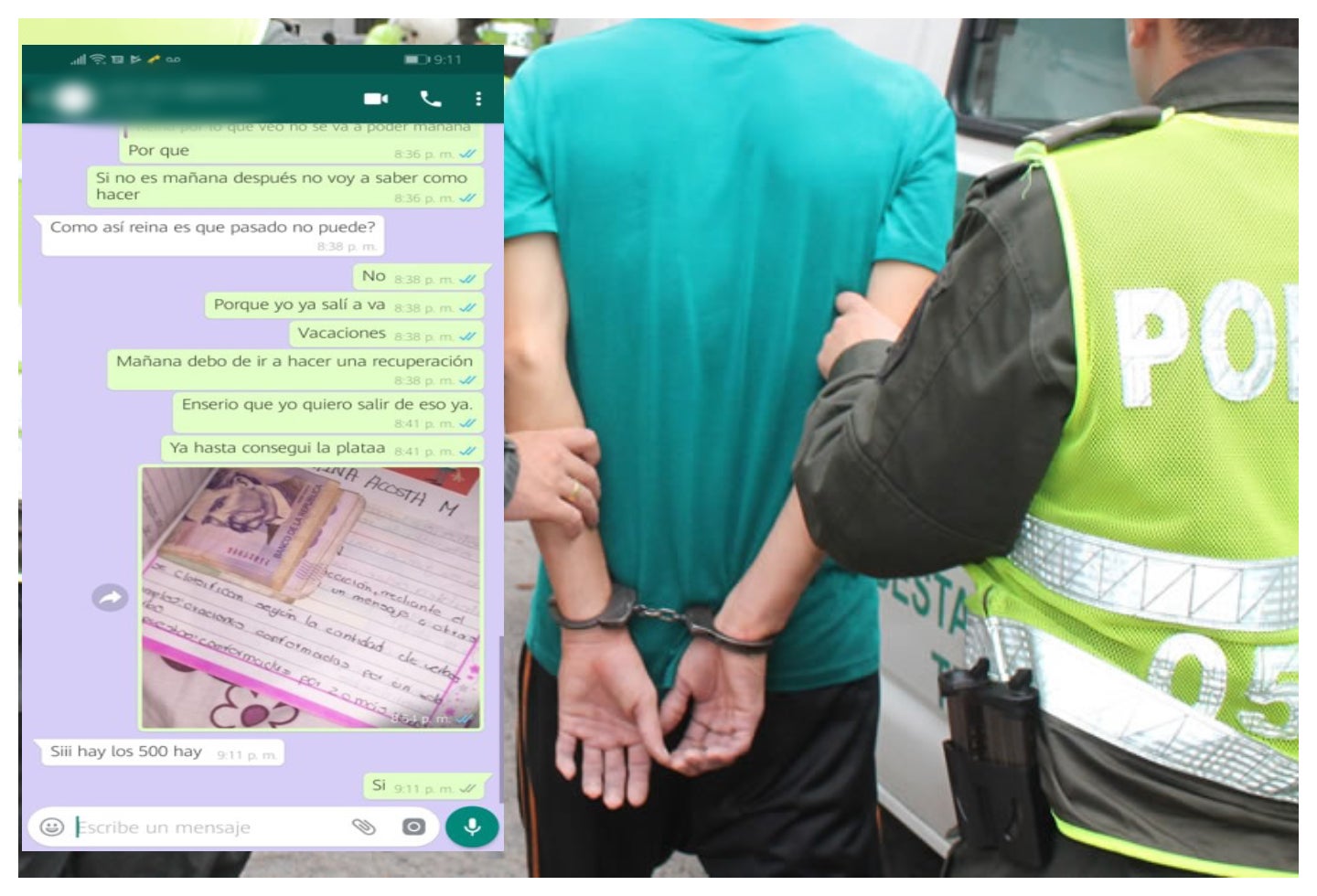 captura extorsión