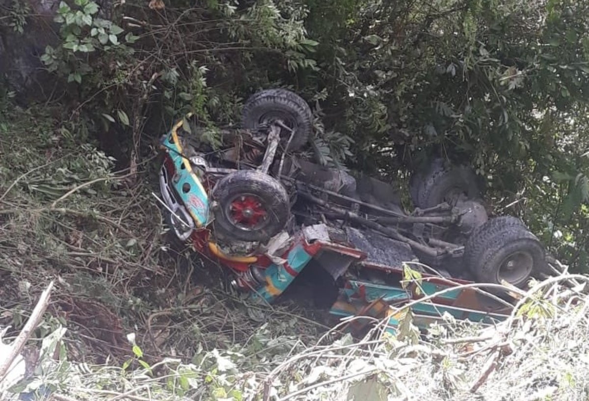 Bus accidentado en Santander