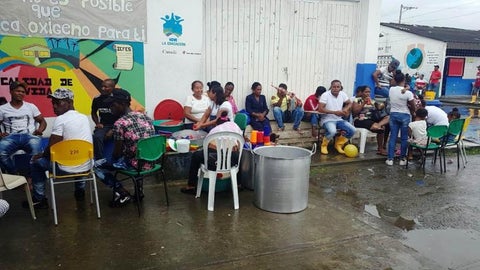 Las ayudas es para la población desplazada por grupos ilegales