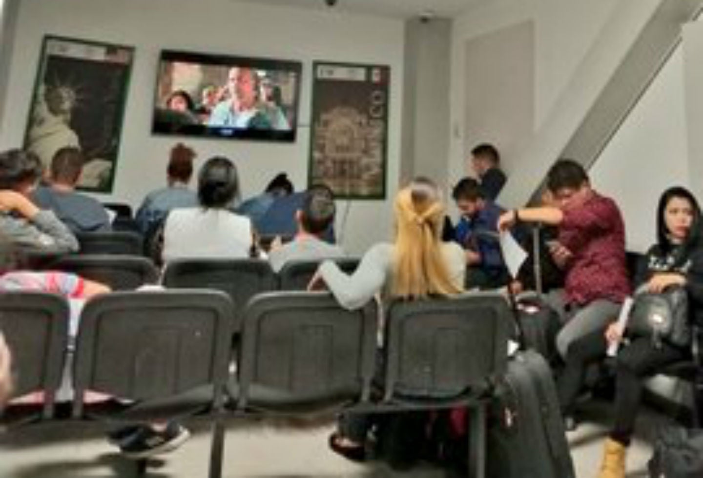 Sala de espera Migración en México