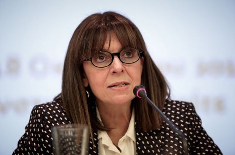 Ekaterini Sakellaropoulou, presidenta de Grecia