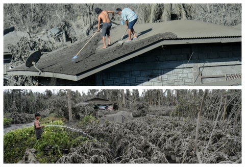 Erupción del volcán Taal en Filipinas