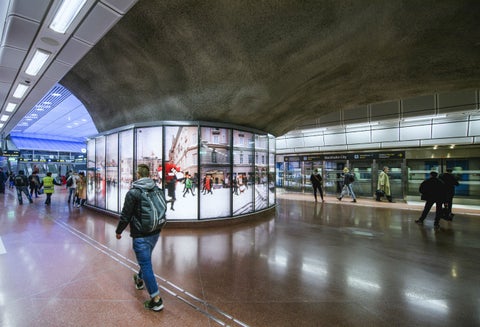 Estación ferroviaria en Suecia